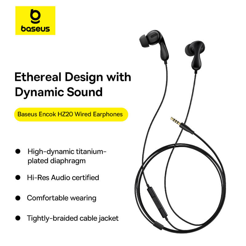 Baseus Encok HZ20 Wired Earphones