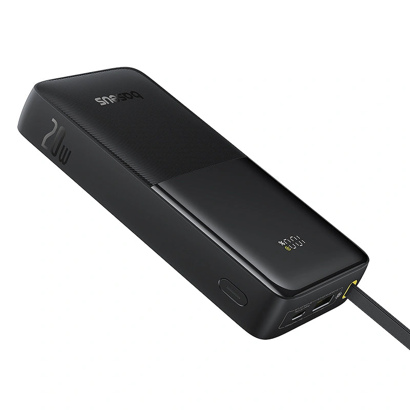 Baseus Bipow 2 Digital Display Power Bank 20000mAh 20W With Built-in Type C Cable