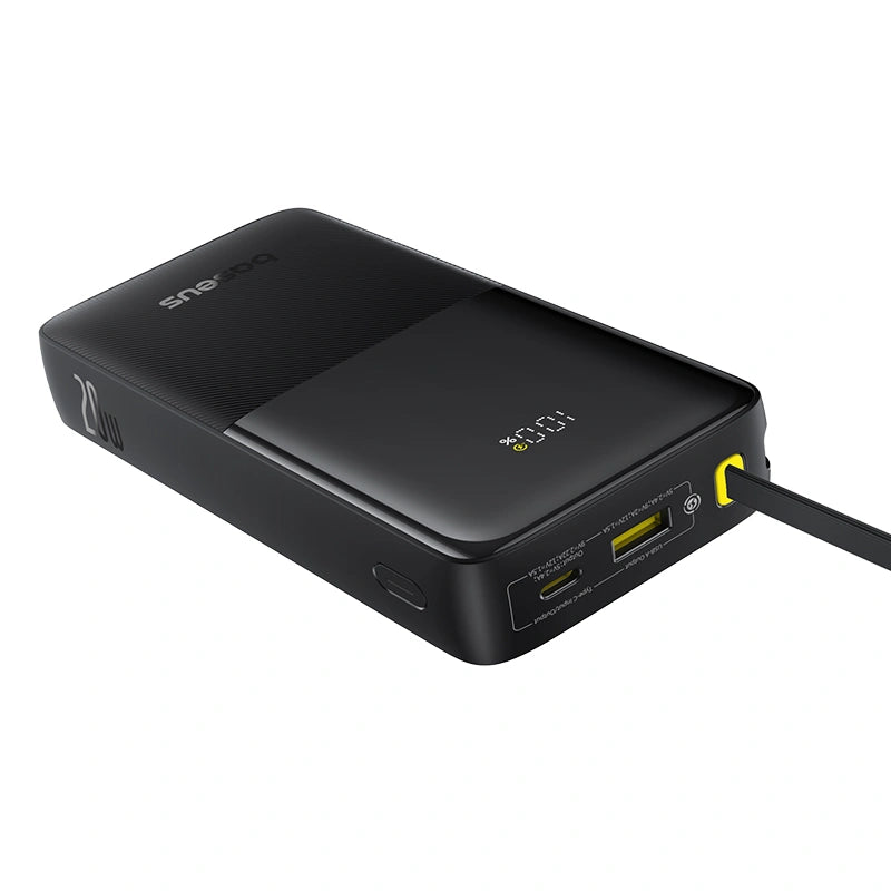 Baseus Bipow 2 Digital Display Power Bank 20000mAh 20W With Built-in Type C Cable