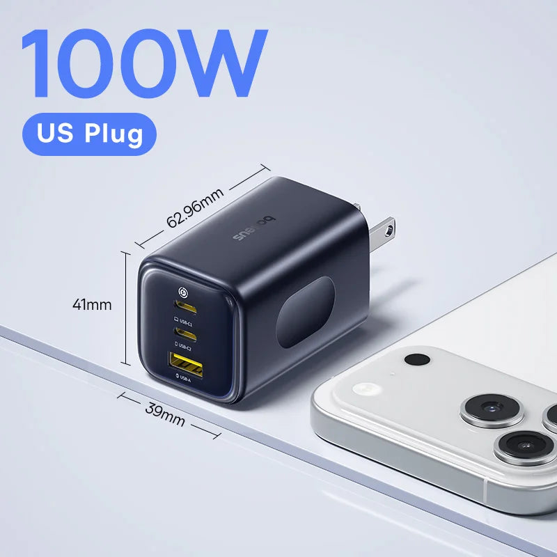 Baseus PicoGo AE11 Fast Charger 2C+U 100W US