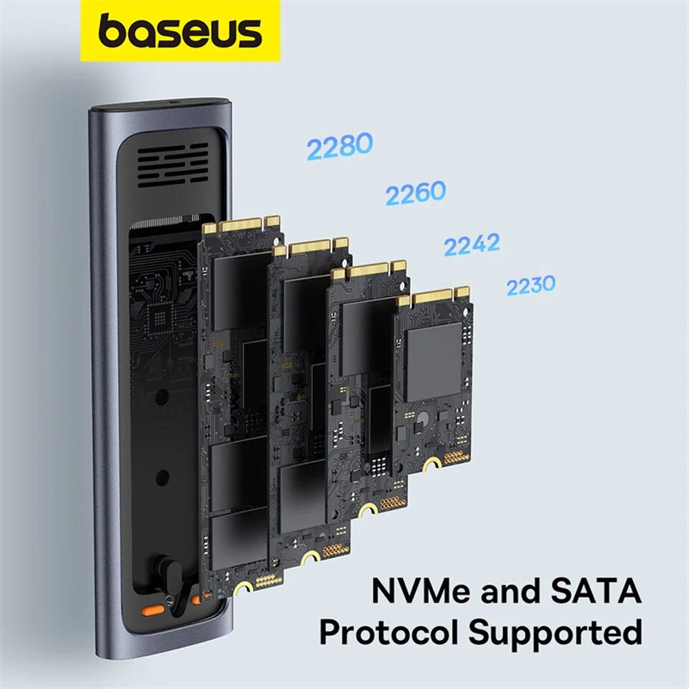 Baseus FlyJoy Series SSD Enclosure(M.2 NVMe and SATA)