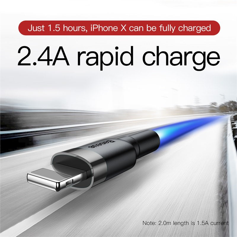 Baseus Cafule Cable USB For iP 2.4A