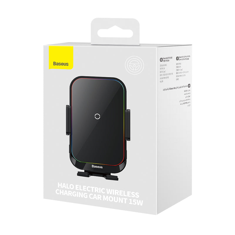 Baseus Halo Electric Wireless Charging Car Mount 15W