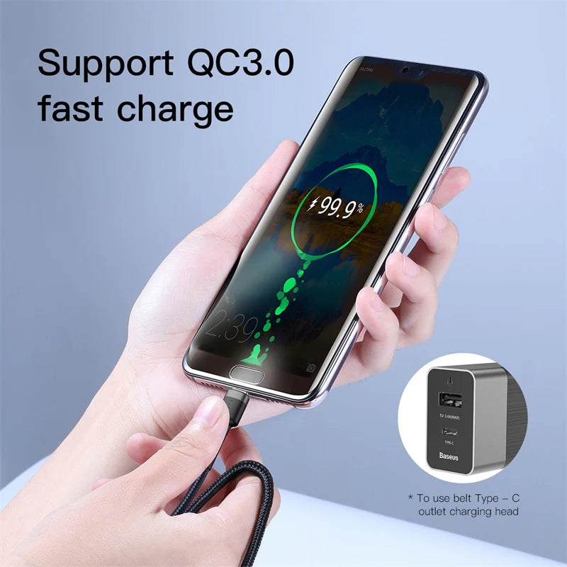 Baseus Cafule PD2.0 60W flash charging USB For Type-C cable (20V 3A)