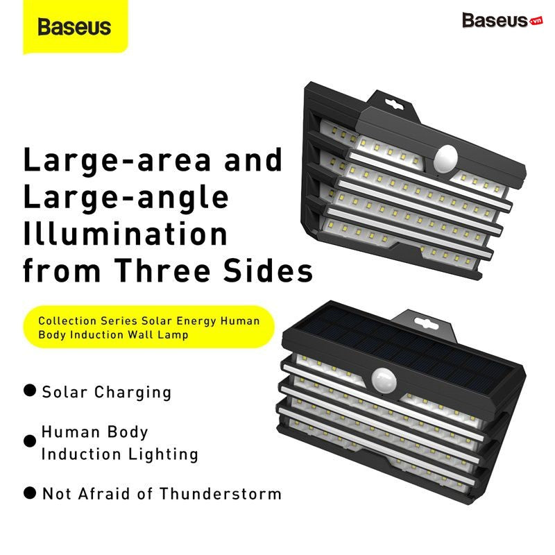 Baseus Solar Energy Body Induction Wide Angle Wall Lamp
