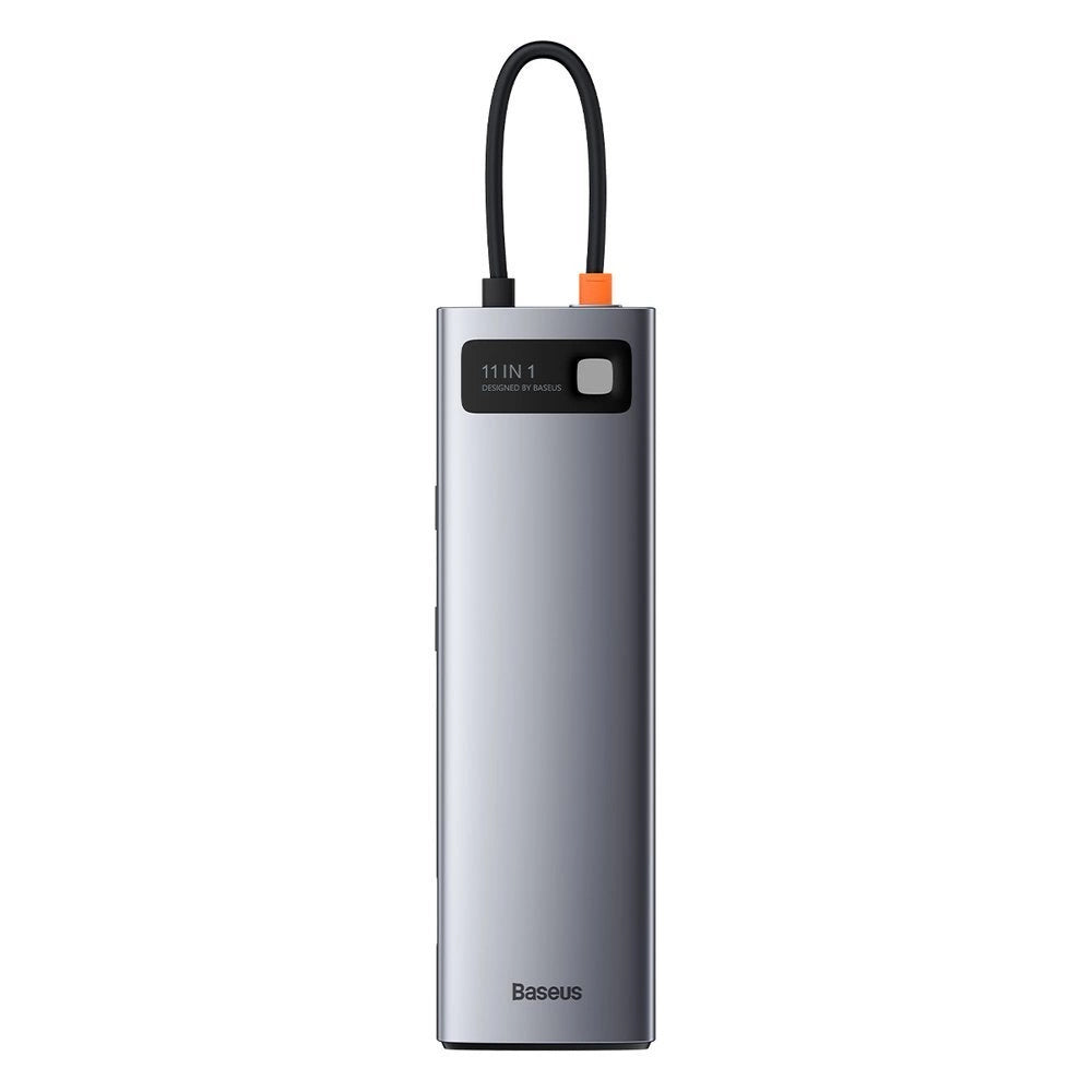 Baseus Metal Gleam Series 11-Port HUB（Type-C to HDMI4K@60Hz*1+VGA*1+USB3.0*3+USB2.0*1+PD*1+RJ45*1+SD/TF*1+3.5mm*1)