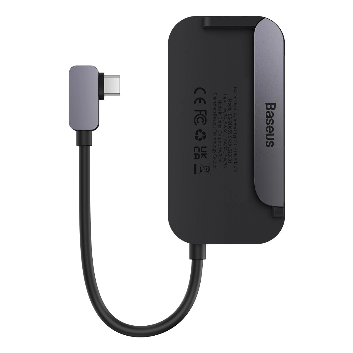 Baseus PadJoy 6-Port Type-C HUB Adapter Dark gray