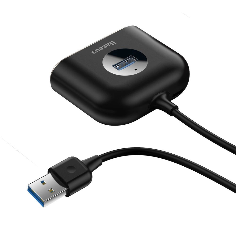 Baseus Square round 4 in 1 USB HUB Adapter(USB3.0 TO USB3.0*1+USB2.0*3) 1m