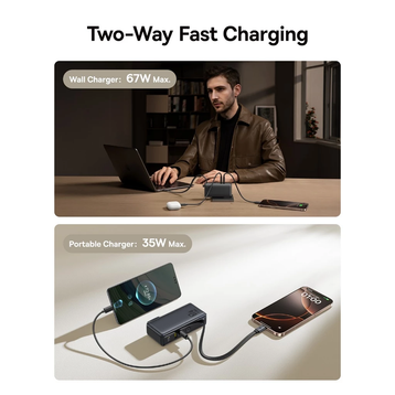 Baseus Nomos NT11 Omni Charge Digital Display Power Bank 10000mAh 67W