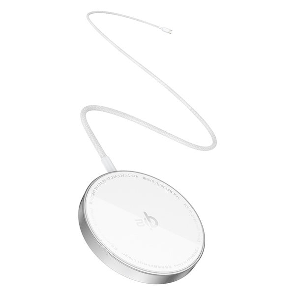 Baseus Simple Mini4 Air Magnetic Wireless Charger Qi2 15W Frost Silver