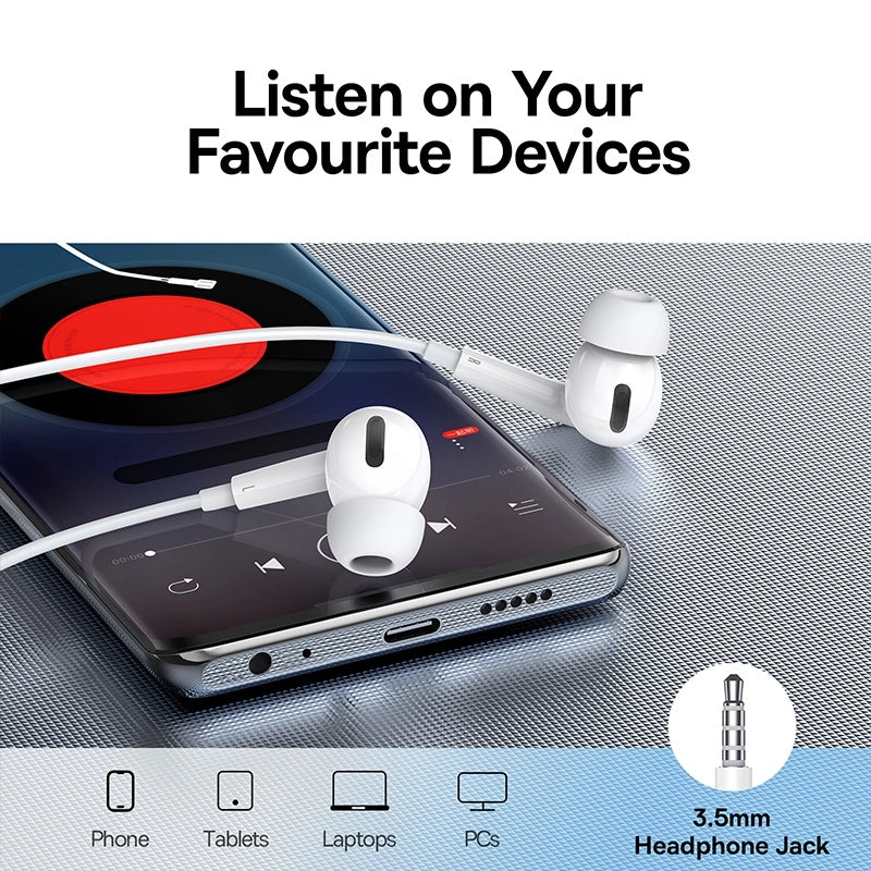 Baseus Encok H18 Wired Earphones 