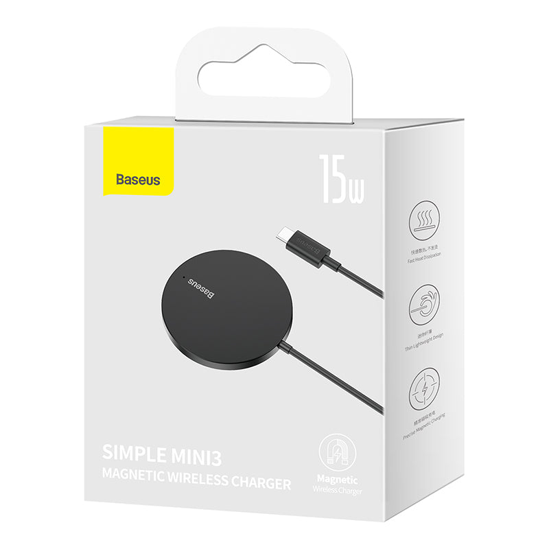Baseus Simple Mini3 Magnetic Wireless Charger 15W