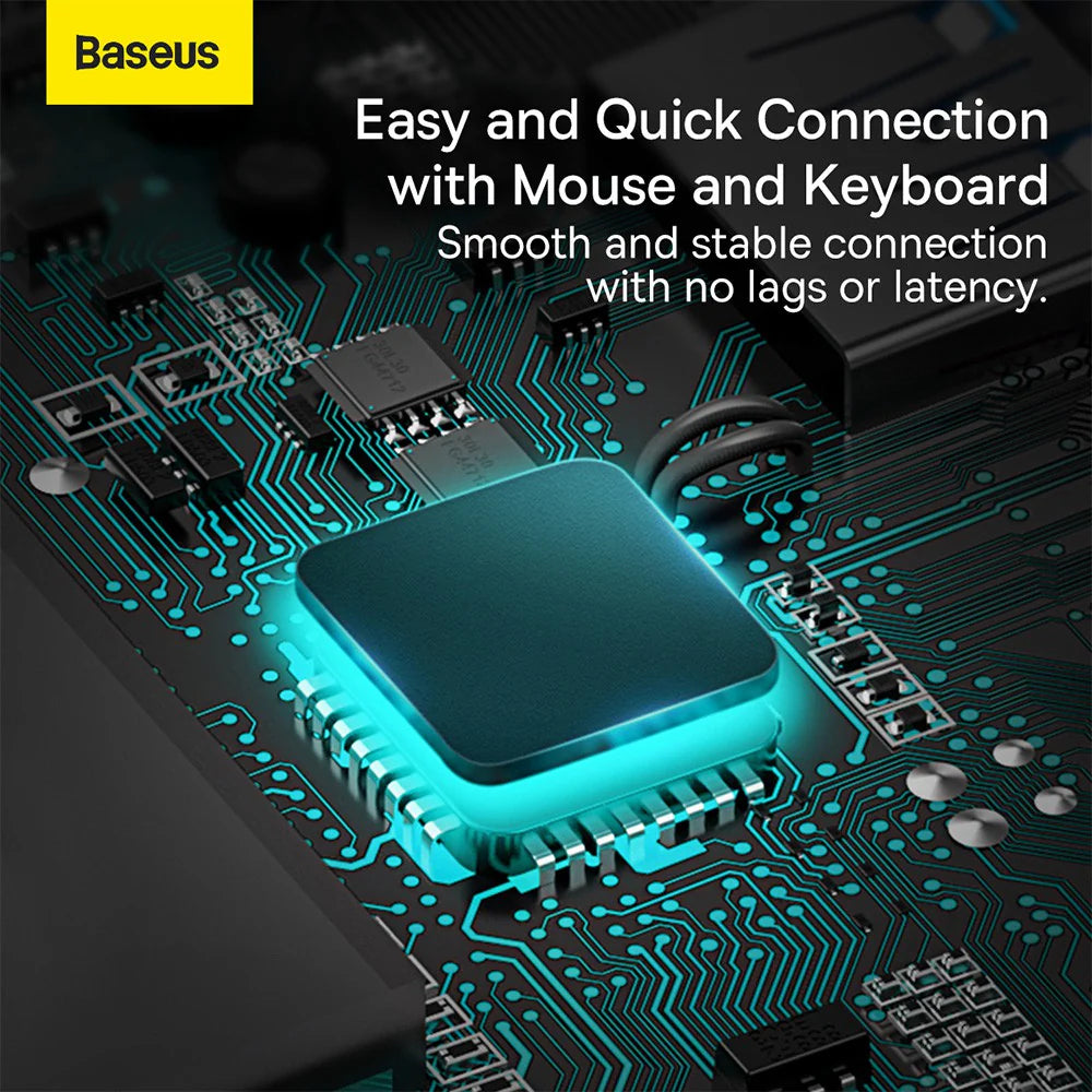 Baseus Metal Gleam Series 4-in-1 Multifunctional Type-C HUB Docking Station（ Type-C to  HDMI*1+USB3.0*1+USB2.0*1+PD*1）